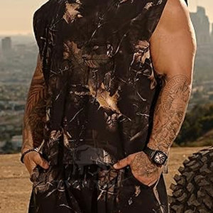 Pantalones Cortos con Estampado de Camuflaje de Alta Calidad para Hombre, Estilo Urbano Moderno, Cómodos y Casuales para el Verano - Product Image 3