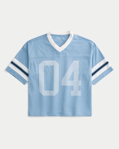 Camisetas de fútbol y rugby de poliéster con cuello en V, estilo hip hop, para hombre, deportivas, lisas, de fabricante, extragrandes, cortas, personalizadas, de corte holgado y de malla. - Product Image 3