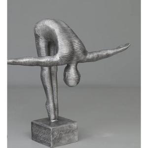 Sculpture décorative de luxe en aluminium moulé, polie, pour table basse, étagère, réception et cadeau d'entreprise - Product Image 6