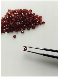 Piedra Preciosa Natural de Granate Rojo de 4MM, Corte Corazón, para Joyería, Anillos, Pendientes, Colgantes, Collares, Venta al Por Mayor - Product Image 4