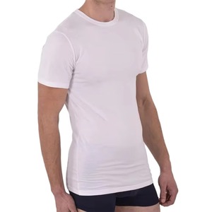 Quick Dry Breathable Protection Crew <b>Neck</b> <b>Light</b> Weight 100% Cotton Casual Blank Undershirts - Product Image 4