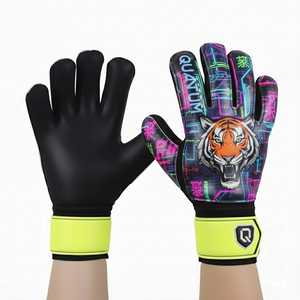 Gants de gardien de but de football pour enfants et jeunes, en cuir respirant, avec logo personnalisé - Product Image 5