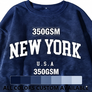 Sweat-shirt à col rond imprimé de qualité supérieure, unisexe, surdimensionné, vintage et sportif, coupe classique, vêtements décontractés pour hommes - Product Image 5