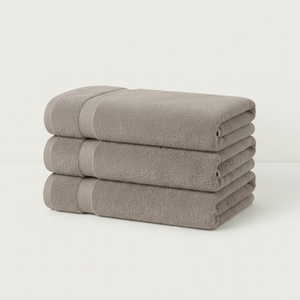 Serviette de bain en coton cardé, épaisse, super absorbante, douce et résistante - Product Image 5