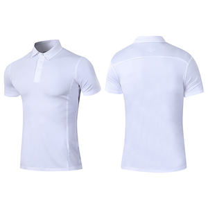 Men's Black Short Sleeve Polo <b>Shirt</b> Slim Fit Quick Dry Solid Color Casual Knitted <b>Polyester</b> T-<b>Shirt</b> - Product Image 2