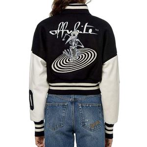 Vestes universitaires pour femmes, nouvelle arrivée tendance, vêtements d'hiver élégants, tendance, design personnalisé, vestes universitaires noires - Product Image 4