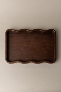 Bandeja de Servicio Rectangular de Madera Hecha a Mano, Diseño Minimalista de Madera Sólida, Vajilla Duradera para el Hogar, Bandeja de Servicio de Madera - Product Image 3