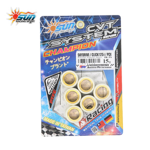 SUN RACING WRL2015-15 20x15mm 15G Galets de variateur CVT pour Scooter PCX CLICK125I SKYDRIVE125 Performance 6 Pièces Neuf Blanc - Product Image 5