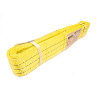 Provina Sangle de levage plate haute résistance 3 tonnes, 2 plis, en sangle polyester, longueur des œillets 16 pouces, longueur personnalisable