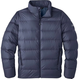 Nouvelle veste matelassée bleu marine pour homme, chaude, légère, isolée, zippée, col montant, coupe-vent, décontractée, pour l'extérieur - Product Image 5