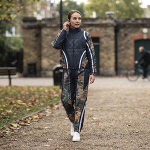 Ensemble deux pièces pour homme, pantalon et veste décontractés en velours côtelé imprimé respirant à manches longues, printemps et automne - Product Image 4