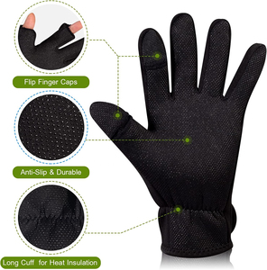 Guantes de Pesca Vantrex Industries VI-FG-104 Inteligentes, Transpirables, de Secado Rápido, Ligeros, con Protección UV, Antideslizantes e Impermeables para Invierno - Product Image 3