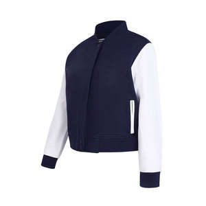 Women Varsity Jacket Private Label Fashionable Competitive Price Custom Label New Arrived Crop Top Varsity Jackets 2026 - Product Image 5