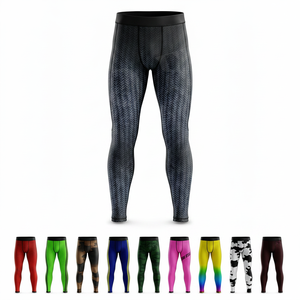 All Season High Quality Quick Dry Breathable Workout Training Compression Leggings Sports Tights Quick Dry Stretch Yoga Pants - Product Image 1