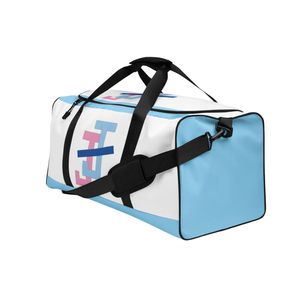 Blue Duffle <b>Bag</b> Travel Gym <b>Bag</b> Spacious Sports Carry <b>Bag</b> <b>Overnight</b> Weekender Tote with Adjustable Shoulder Strap Design - Product Image 4