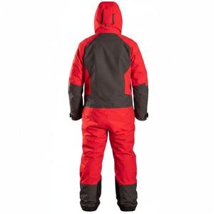 Combinaison de ski unisexe imperméable 10 000 mm OEM, coupe-vent, à capuche, avec blocs de couleur, extensible, pour homme, femme, couple, ensemble pantalon de snowboard - Product Image 2