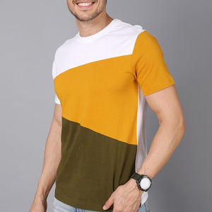 T-shirt de sport pour homme en coton 100% imprimé sur mesure, respirant, à séchage rapide, à manches courtes, vêtements de fitness décontractés, vêtements de sport vierges - Product Image 4