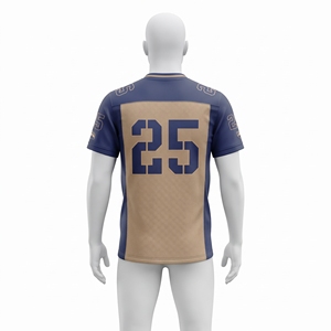 Men's Navy <b>Gold</b> American Football Jersey Short Sleeve Sports Uniform Activewear Sports <b>Clothes</b> Custom Wholesale Supplier - Product Image 4