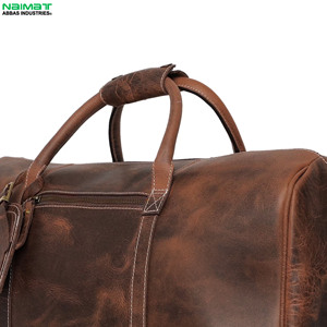 Venta Directa de Fábrica, Bolsas de Lona Plegables, Nuevo Estilo, Bolsas de Cuero Ligeras de Primera Calidad para Hombre, MOQ Bajo - Product Image 5