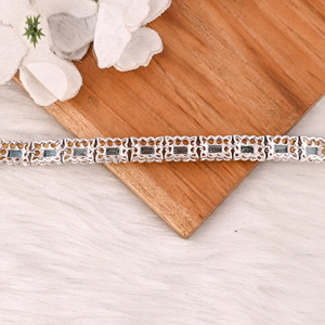 Luxury <b>Gemstone</b> <b>Bracelet</b> Featuring Natural Blue Topaz and Citrine in 925 Sterling Silver Fashions Jewelry for Unisex - Product Image 4