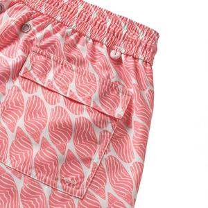 Short de bain imprimé en coton style urbain taille mi-haute, infroissable, grande taille, avec cordon élastique imprimé en 3D - Product Image 3