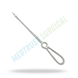 Aguja de sutura Buhner de 12 pulgadas, instrumento obstétrico veterinario para el tratamiento del prolapso vaginal - Product Image 4