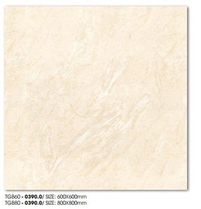 Usine vietnamienne anti-dérapant Porcelanato Pisos Super brillant jaune marbre 600x600 tailles maison Design décor carreaux de brique réfractaire - Product Image 1