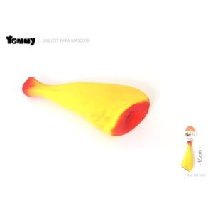Juguete de látex con forma de pata de pollo Yommy de 15 cm para mascotas - Product Image 1