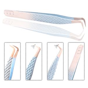 Pinzas para Pestañas de Acero Inoxidable de Marca Privada al por Mayor, Pinzas para Pestañas con Agarre Suave y Sostenible para Extensiones de Pestañas - Product Image 2