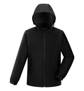 Customized Printed <b>Canvas</b> Winter Windproof Lightweight Eco-Friendly Waterproof Windbreaker <b>Jacket</b> Stand Zipper Double-Layer - Product Image 6