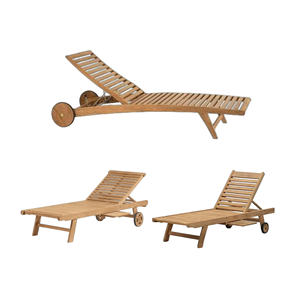 Dernier design de chaise longue pliante en bois massif, écologique et durable, avec coussins, pour la plage, la piscine, les meubles de loisirs, Indonésie, SOLDE - Product Image 4