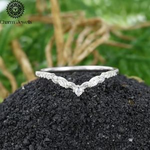 Bague Éternité Femme Charm_Jewells Certifiée IGI en Argent Plaqué Or Rose 3 GM avec Moissanite Taille Coussin et Sertissage à Griffes - Product Image 5