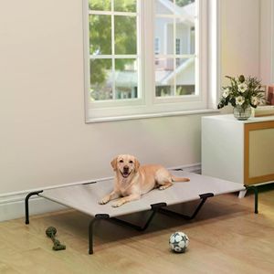 Cuccia Rinfrescante per Cani Durevole e Lavabile, Letto a Rete per Animali Domestici Piccoli e XL con Funzione Rimovibile, Solido per Uso Interno ed Esterno, Adatto anche per Gatti - Product Image 1