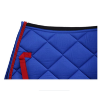 Ensemble de tapis de selle pour cheval en peau de mouton de qualité supérieure avec bonnet d'oreille assorti |   Tapis de selle équestre matelassé hexagonal |   Équitation