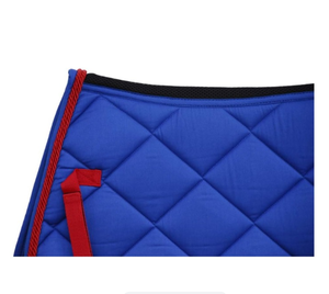 Ensemble de tapis de selle pour cheval en peau de mouton de qualité supérieure avec bonnet d'oreille assorti |   Tapis de selle équestre matelassé hexagonal |   Équitation - Product Image 3