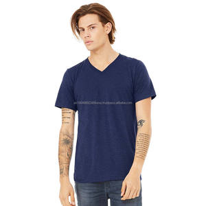 T-shirts en jersey à impression sérigraphique personnalisée, col en V, hip-hop, mode streetwear, pour homme et femme, t-shirts pour homme - Product Image 4