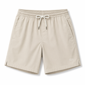 New Arrival Custom Men's Summer Beach Shorts Lightweight Quick Dry Breathable Casual <b>Elastic</b> Waist Eco-Friendly Polyester/Cotton - Product Image 1