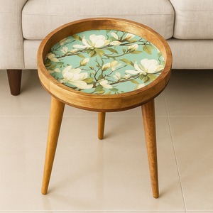 Mesa de Centro de Madera Ecológica Hecha a Mano con Acabado Natural - Product Image 5