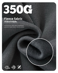 Pantalon mi-long tricoté épais pour homme, style américain, doublé polaire 350G, avec cordon de serrage, coupe ample et fluide, idéal pour l'automne - Product Image 5
