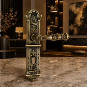 Premium DIVINE Brass Mortice <b>Door</b> Handle Matte Brush Antique Finish Heavy Duty Lever Handle for Residential Commercial Home - Product Image 3