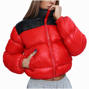 Doudoune matelassée tendance pour femme 480 GSM, manteau d'hiver long isolé thermiquement, imperméable avec capuche, personnalisable OEM/ODM - Product Image 3