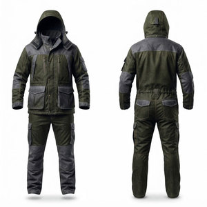 Combinaison et pantalon imperméables, respirants et coupe-vent pour homme adulte, pour la chasse d'hiver, la randonnée et le camping en plein air - Product Image 1
