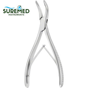 Rongeur à os de précision Jansen en acier inoxydable, 7 pouces, courbé, mâchoires de 4 mm, certifié CE Classe I, pour instruments chirurgicaux orthopédiques - Product Image 3