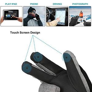 Warm Winter Ski Gloves Waterproof Snow Gloves with Thermal Lining Anti-Slip Palm and Touchscreen for Snowboarding Skii Gloves - Product Image 3