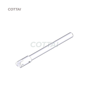 Accessoires de composants pour stores | Manchon en fibre de verre pré-assemblé avec connecteur et vis (Blanc) - Product Image 1