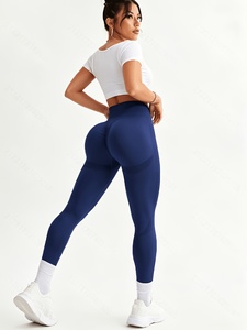 Leggings Deportivos al por Mayor para Mujer, Leggings de Gimnasio de Alta Calidad con Logotipo Personalizado, Leggings de Yoga Suaves sin Costuras de Cintura Alta, OEM - Product Image 3