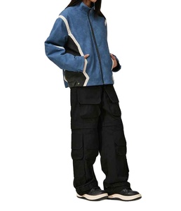 Blouson de moto en cuir pour homme, logo personnalisé, respirant, coupe-vent, manches longues, pour la conduite hivernale, course automobile, couleur personnalisée - Product Image 1