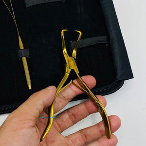 Hair Section Clips Loop Micro <b>Beads</b> Pliers Hair Dressing Scissors Set Surgical Grade Stainless Steel Custom Hair <b>Extension</b> Tools - Product Image 4