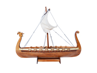 B318 - Maquette de bateau viking Drakkar, modèle artisanal en bois, objet de collection nautique, décoration d'intérieur, cadeau, fournitures d'artisanat, 30,5Lx18Wx25H cm
