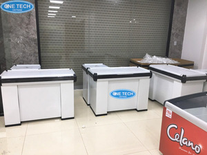 ODM One Tech <b>Checkout</b> <b>counter</b> / Cashier desk 1m2 Vietnam High quality Free Combination 0.7 - 0.85m Metal - Product Image 2